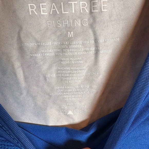 Men's Realtree Fishing T-Shirt Lightweight Breathable Size Medium - Picture 3 of 3